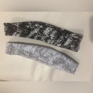 Lululemon Athletica 2 Black and White Headbands